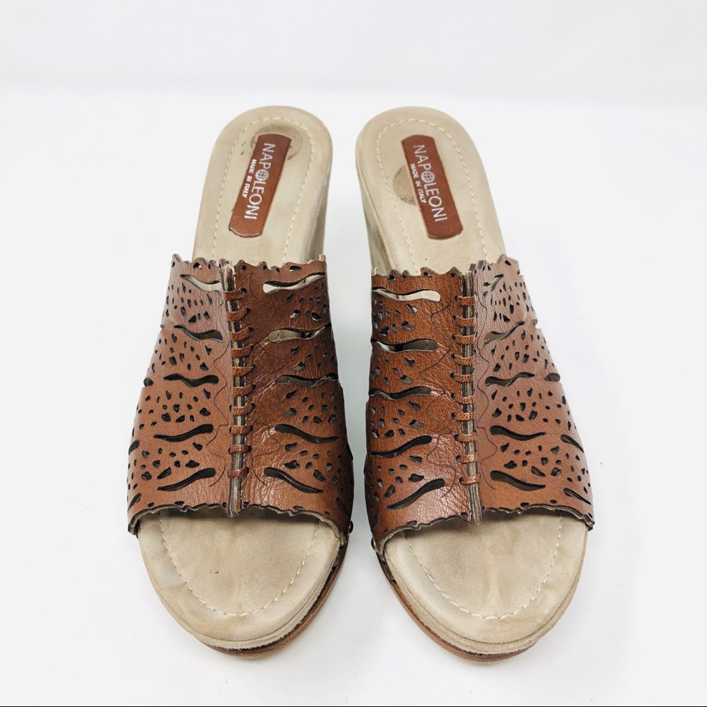 NAPOLEONI wedge sandals, made in Italy